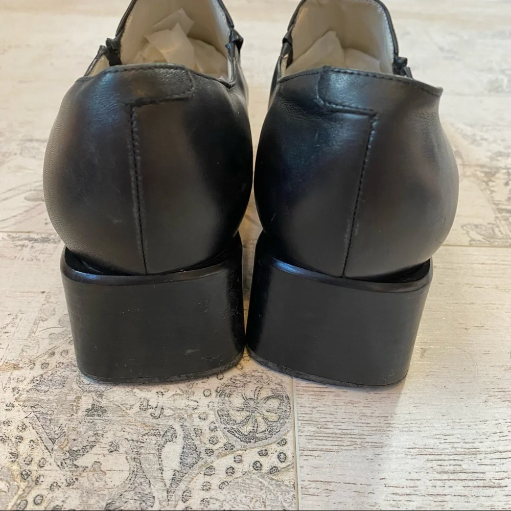 Men’s Ecco Black Leather Slip On Dress Shoes